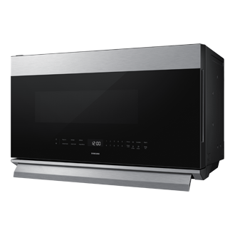 OTR DualVent and Auto Flip 2.1 cu.ft R-Perspective-Flip-Open Black 