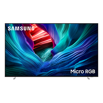 115" Micro RGB R95H 4K Samsung Vision AI Smart TV (2025) Front2 Silver 