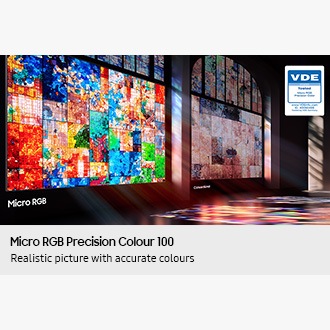 65" Micro RGB R85H 4K Samsung Vision AI Smart TV (2026) Titanium Black