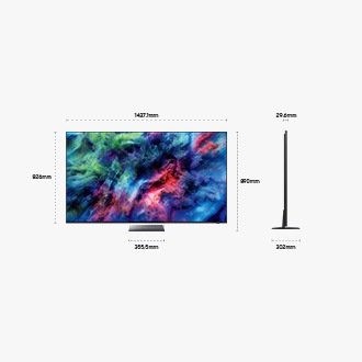 65" Micro RGB R95H 4K Samsung Vision AI Smart TV (2026) Black