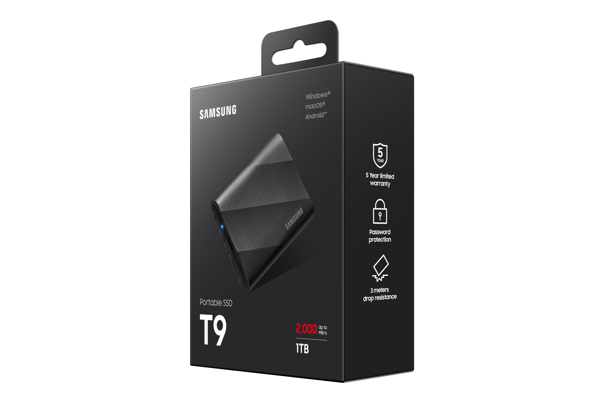 Samsung Portable SSD T9 Black | Samsung Canada
