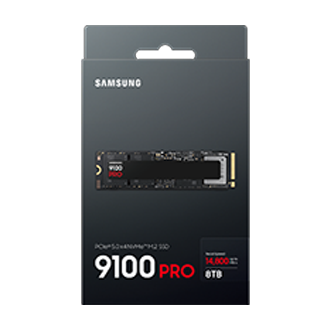 9100 PRO PCIe 5.0 NVMe M.2 SSD PKG-Front Black 