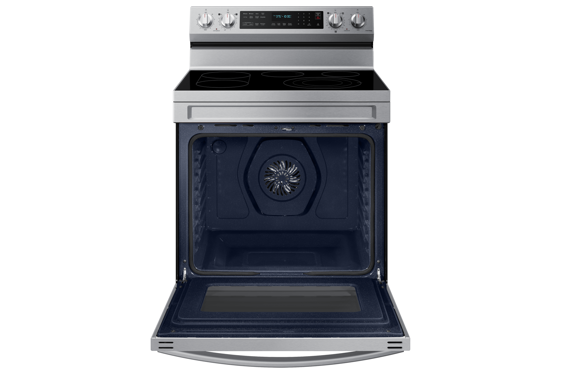 30" 6.3 cu. Ft. Smart Electric Freestanding True Convection Range with Air Fry | Samsung CA