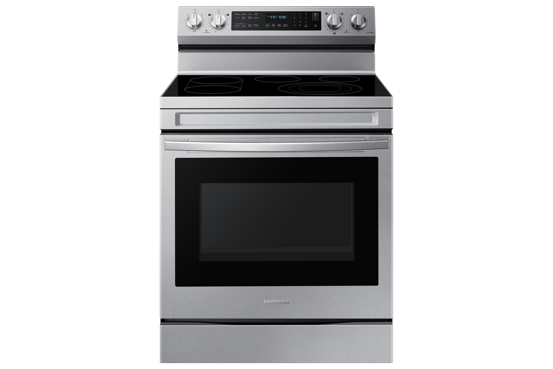Image of Samsung 30  6.3 cu. Ft. Smart Electric Freestanding True Convection Range with Air Fry