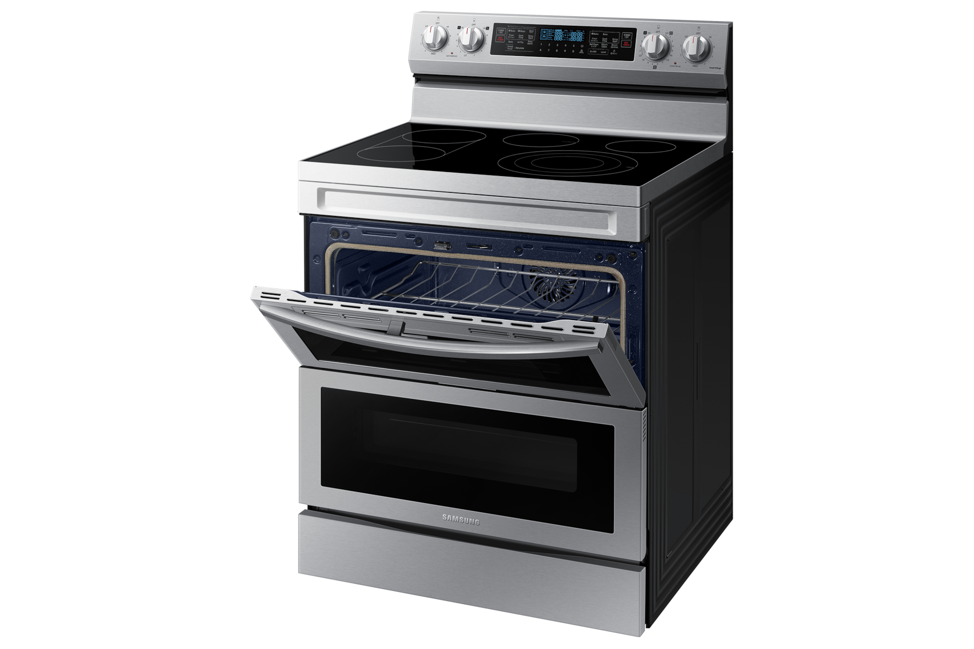 30" 6.3 cu. Ft. Electric Freestanding True Convection Range with Flex Duo™ & Air Fry NE63A6751SS/AC | Samsung Canada