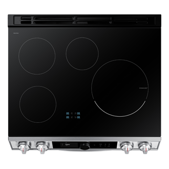 30" 6.3 cu. Ft. Smart Induction Slide-in True Convection Range with Smart Dial & Air Fry | Samsung Canada