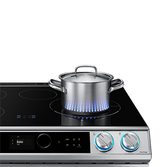 30" 6.3 cu. Ft. Smart Induction Slide-in True Convection Range with Smart Dial & Air Fry | Samsung Canada