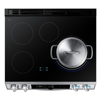 30" 6.3 cu. Ft. Smart Induction Slide-in True Convection Range with Smart Dial & Air Fry | Samsung Canada