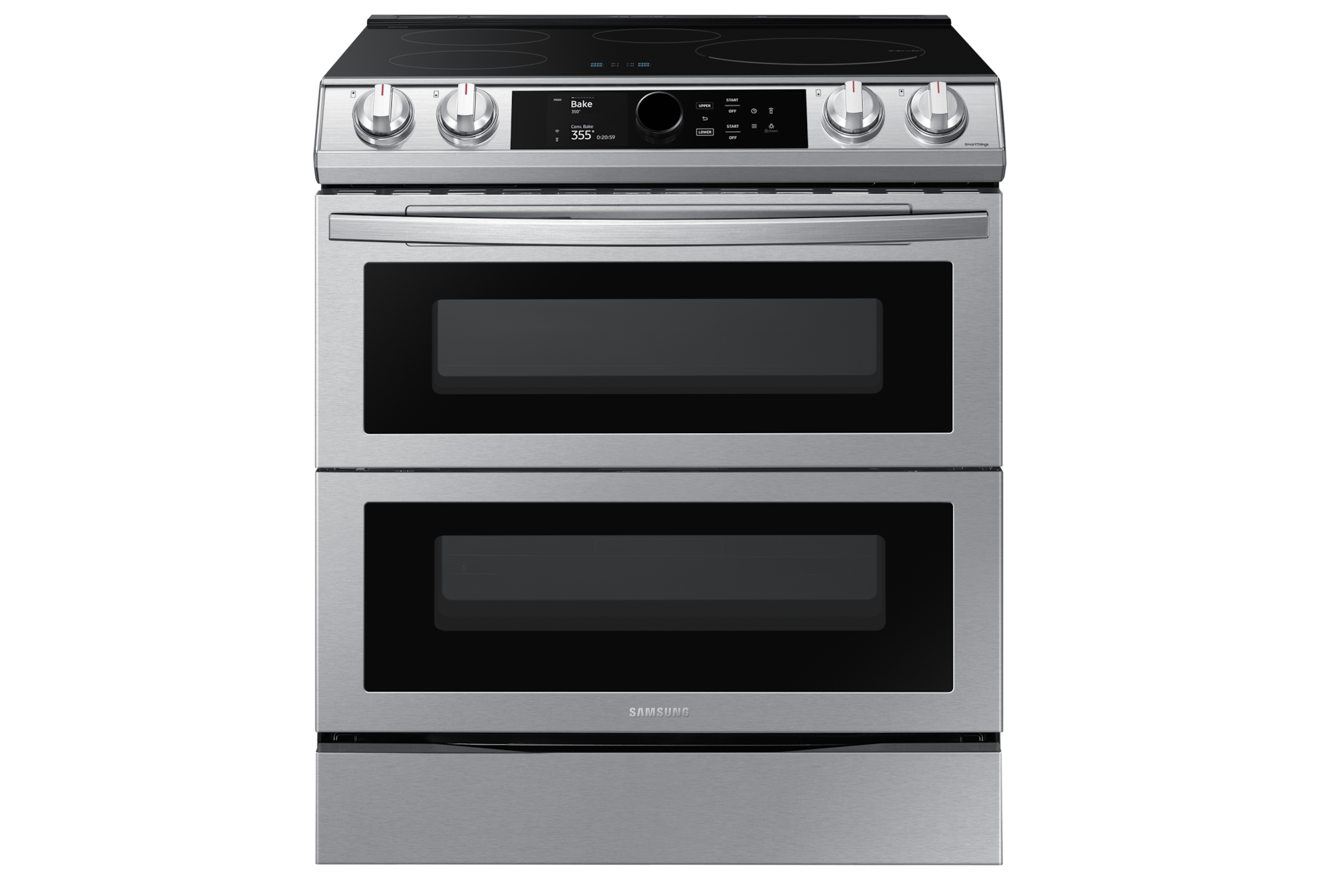 Image of Samsung 30  6.3 cu. Ft. Smart Induction Slide-in True Convection Range with Air Fry