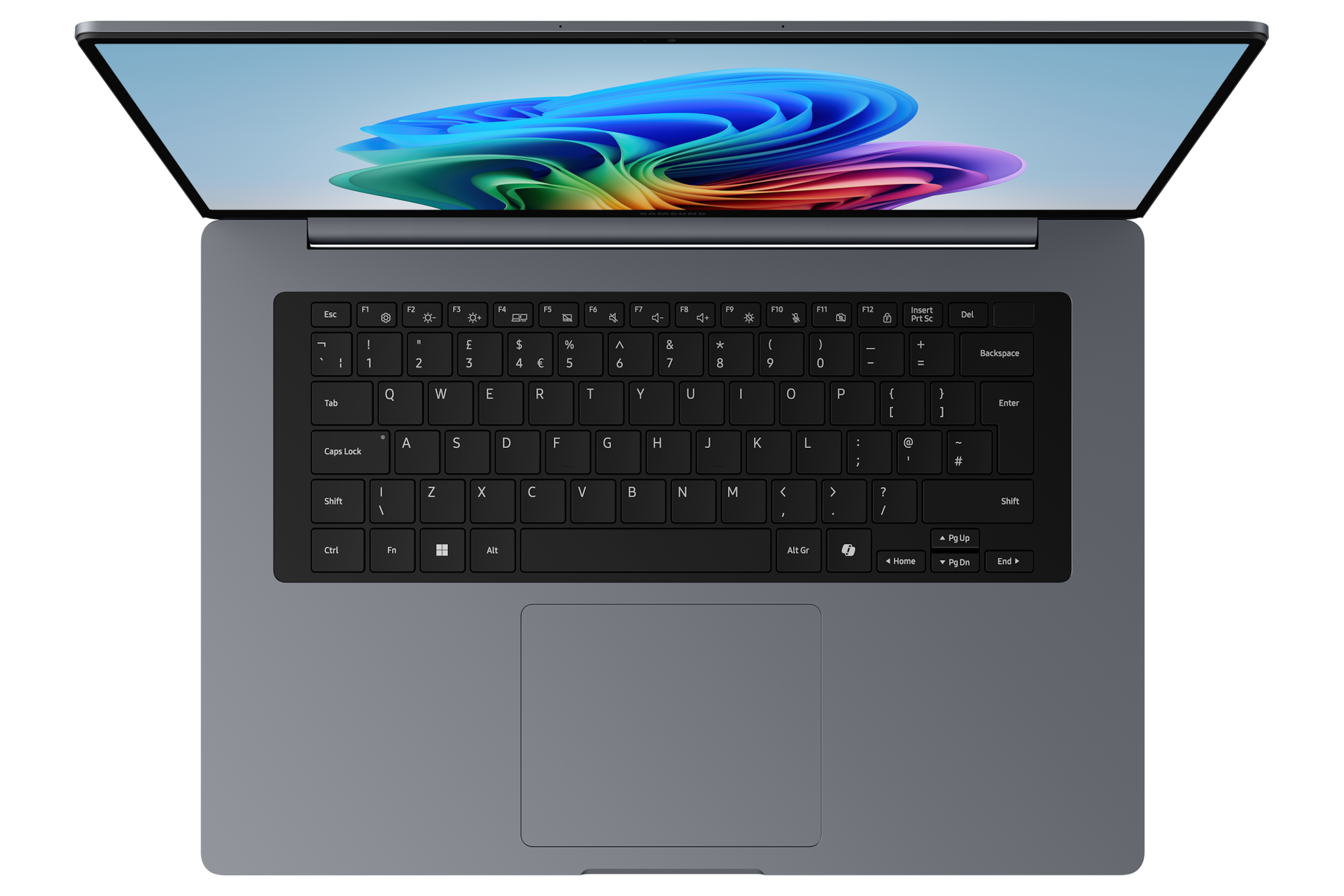 Galaxy Book6 (16", Touch, PTL U7 INT_4XE) Top-Open Gray 