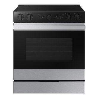 Samsung Electric Slide-In Range True Convection | Smart Oven Camera | Air Sous Vide 6.3 cu.ft.
