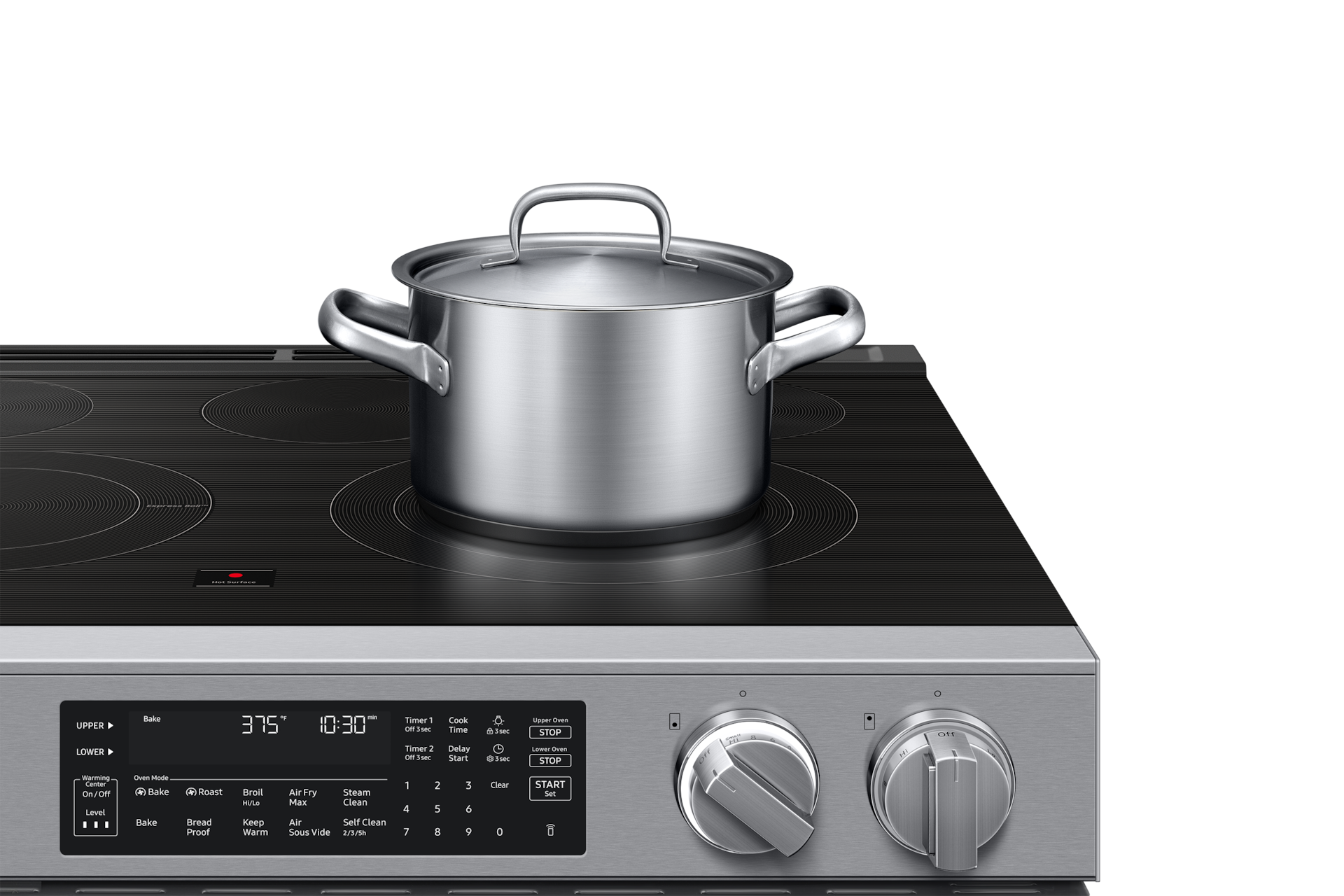 NSE90H/30_NSE90H63DRAA Air Fry Max and Pro-Style Design 6.3 cu. ft. Detail2 Silver 