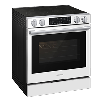 NSE90H/30 Air Fry Max and Pro-Style Design 6.3 cu.ft L-Perspective White 