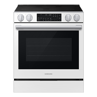 Samsung Electric Slide-In Range True Convection with Air Fry Max | Air Sous Vide | Soft Closing Door 6.3 cu.ft.