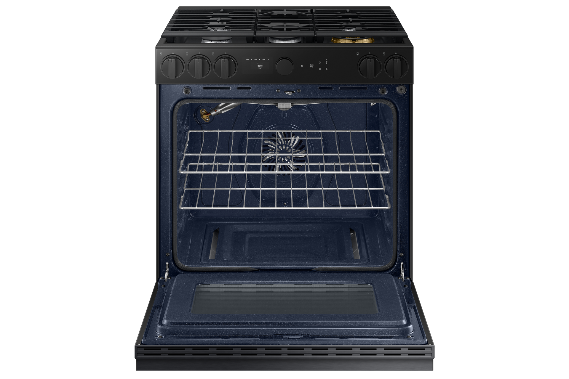 front-open Matte Black Steel