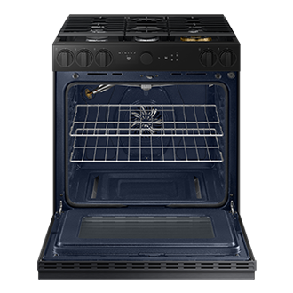 front-open Matte Black Steel