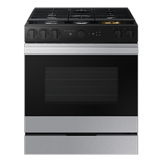 Samsung Gas Slide-In Range True Convection | Smart Oven Camera | Air Sous Vide 6.0 cu.ft.