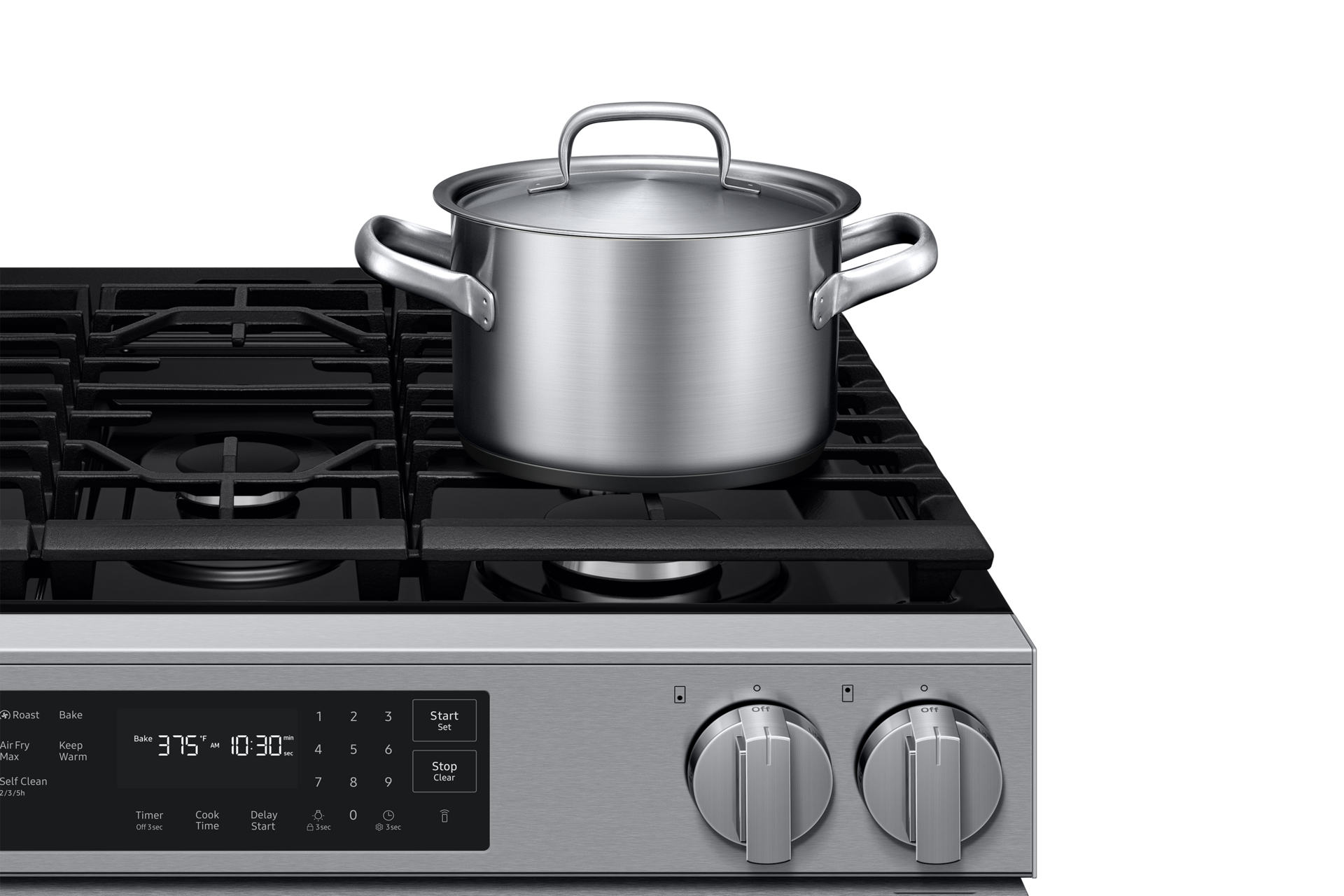 NSG70H/30 Air Fry Max and Pro-Style Design 6.0 cu. ft Detail2 Silver 