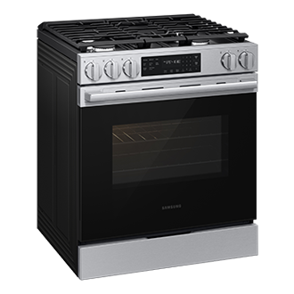 NSG70H/30 Air Fry Max and Pro-Style Design 6.0 cu. ft L-Perspective Silver 