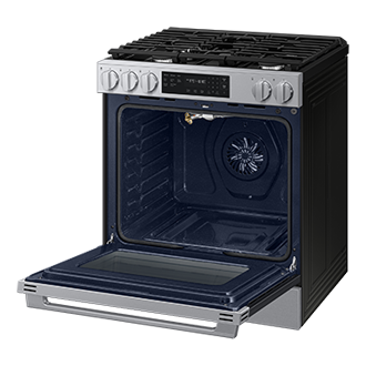 NSG70H/30 Air Fry Max and Pro-Style Design 6.0 cu. ft R-Perspective-Open Silver 