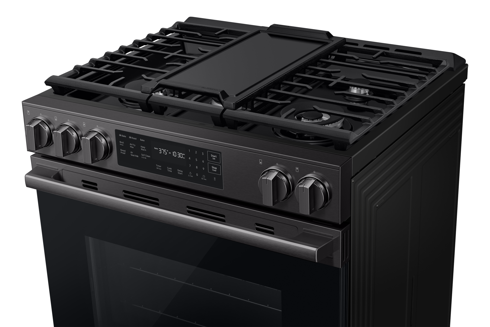 NSG80H/30 Air Fry Max and Pro-Style Design 6.0 cu.ft. Detail1 Black 