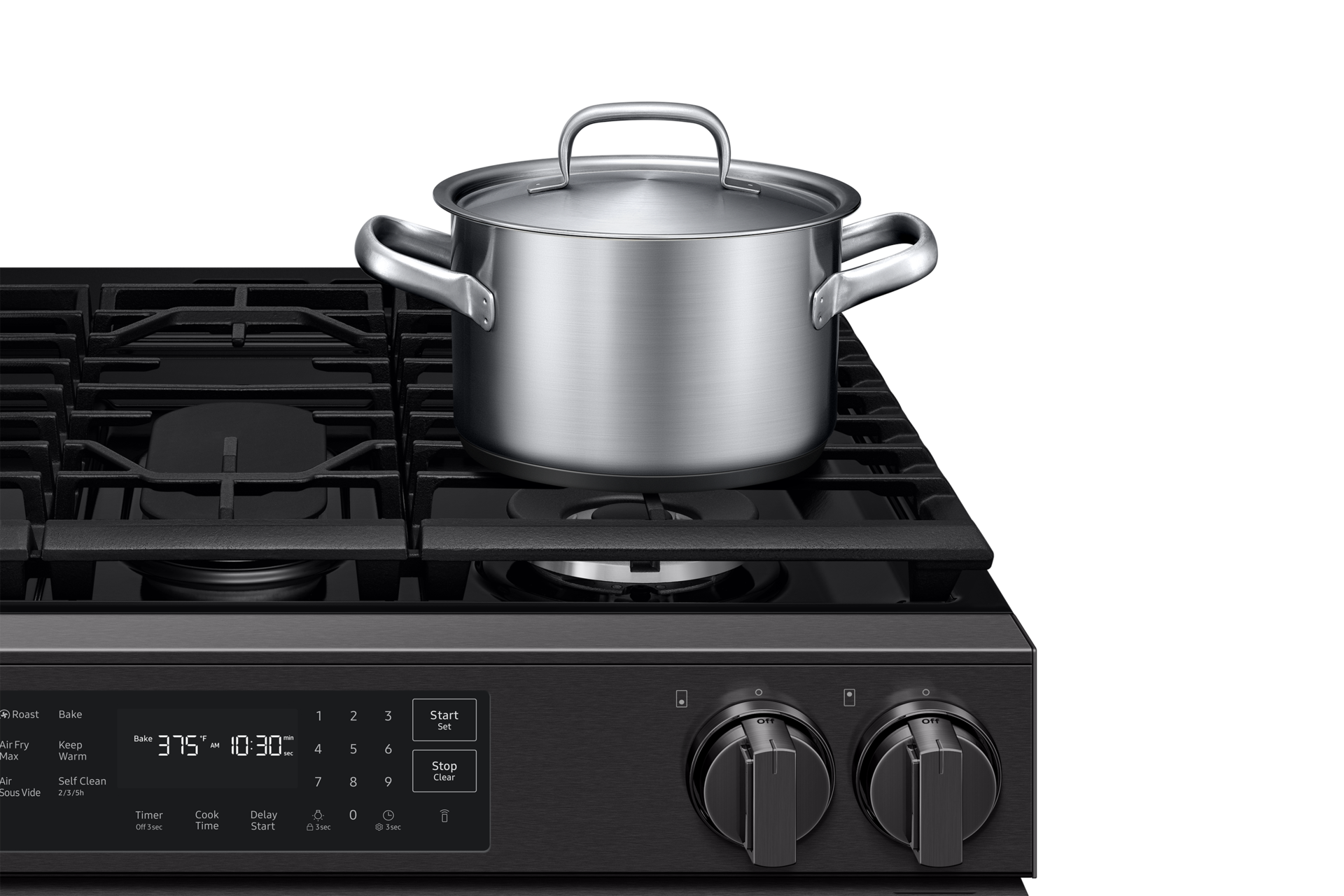 NSG80H/30 Air Fry Max and Pro-Style Design 6.0 cu.ft. Detail2 Black 