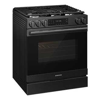 NSG80H/30 Air Fry Max and Pro-Style Design 6.0 cu.ft. L-Perspective Black 