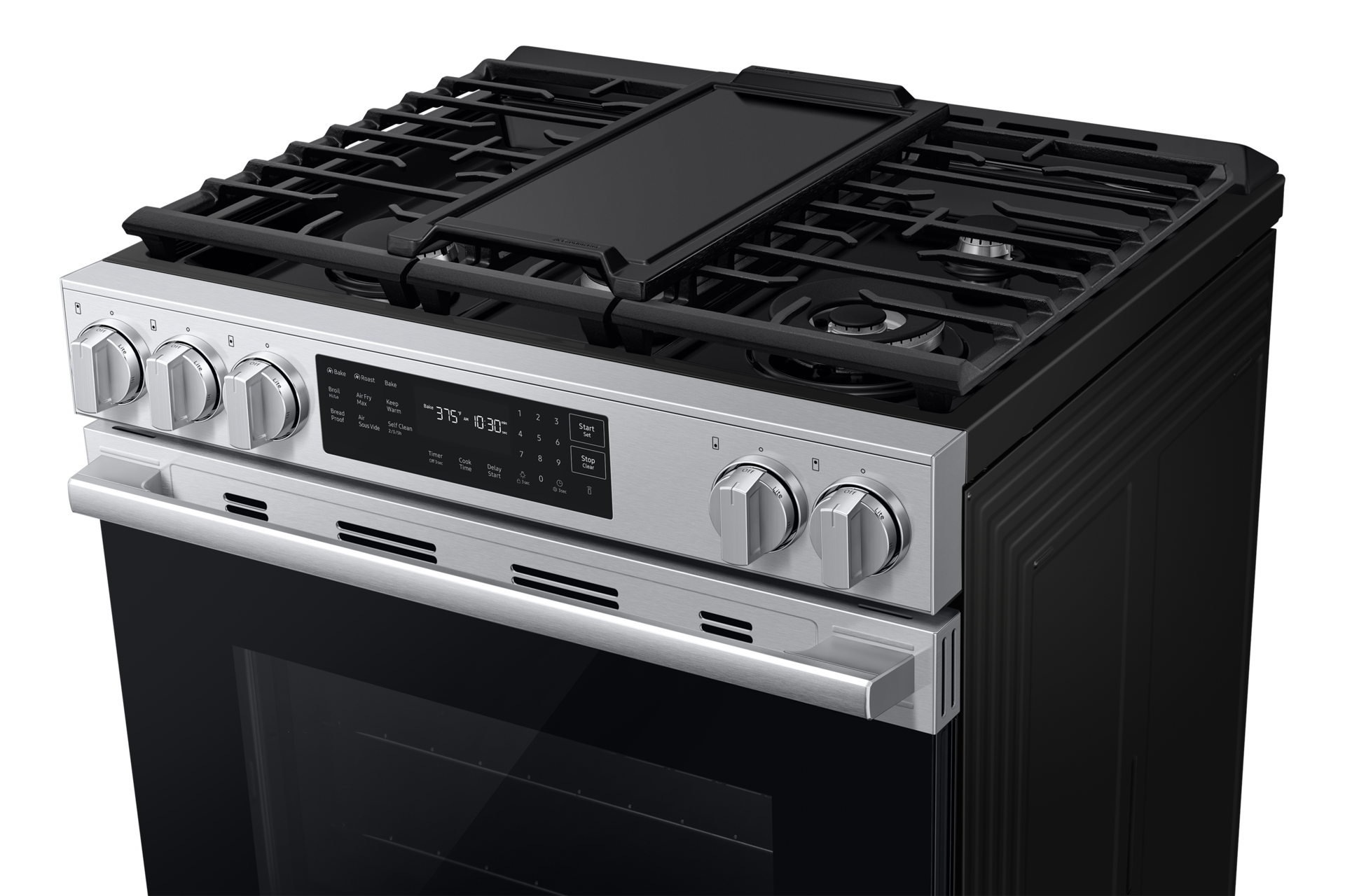NSG80H/30 Air Fry Max and Pro-Style Design 6.0 cu.ft. Detail1 Silver 