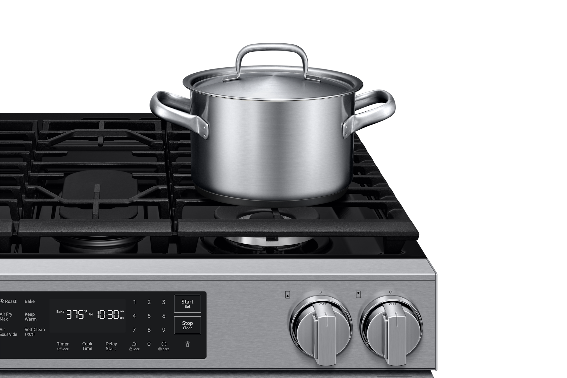 NSG80H/30 Air Fry Max and Pro-Style Design 6.0 cu.ft. Detail2 Silver 