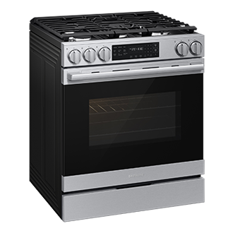 NSG80H/30 Air Fry Max and Pro-Style Design 6.0 cu.ft. L-Perspective Silver 