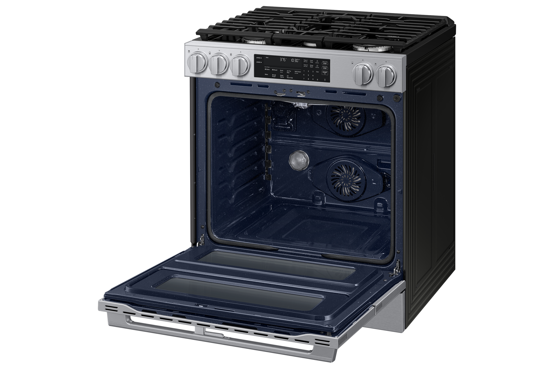 Gas Slide-In Range 90H Flex Duo™ | True Convection with Air Fry Max | Illuminated Precision Knobs 6.0 cu.ft.