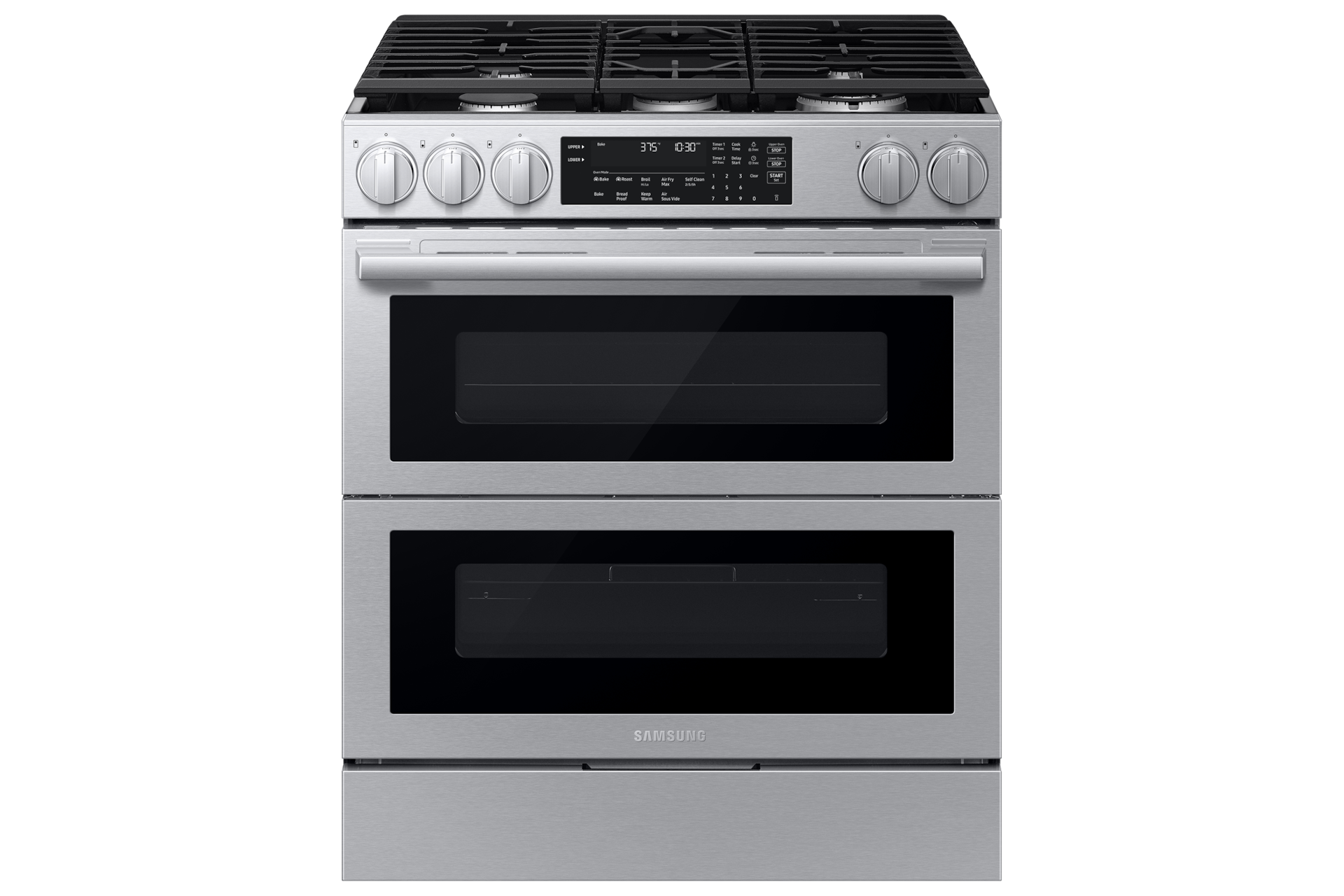 Gas Slide-In Range 90H Flex Duo™ | True Convection with Air Fry Max | Illuminated Precision Knobs 6.0 cu.ft.