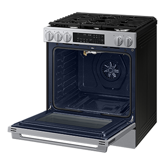NSG90H/30 Air Fry Max and Pro-Style Design 6.0 cu.ft. R-Perspective-Open Silver 