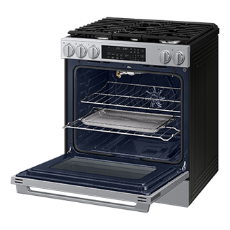 NSG90H/30 Air Fry Max and Pro-Style Design 6.0 cu.ft. R-Perspective-Open-Rack Silver 