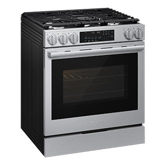 NSG90H/30 Air Fry Max and Pro-Style Design 6.0 cu.ft. L-Perspective Silver 