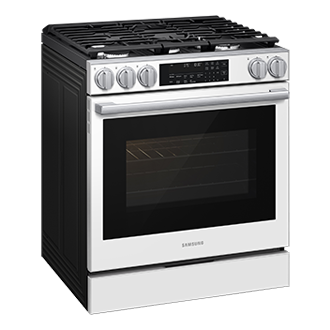 NSG90H/30 Air Fry Max and Pro-Style Design 6.0 cu.ft. L-Perspective White 