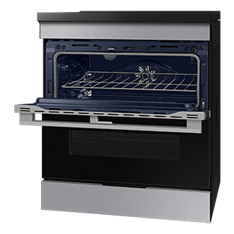 6.3 cu.ft. Induction Slide-In Dual Door Range with Ambient Lighting | Samsung Canada