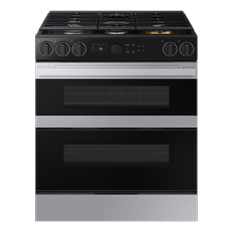 Samsung Gas Slide-In Range Flex Duo | Air Fry | Air Sous Vide 6.3 cu.ft.