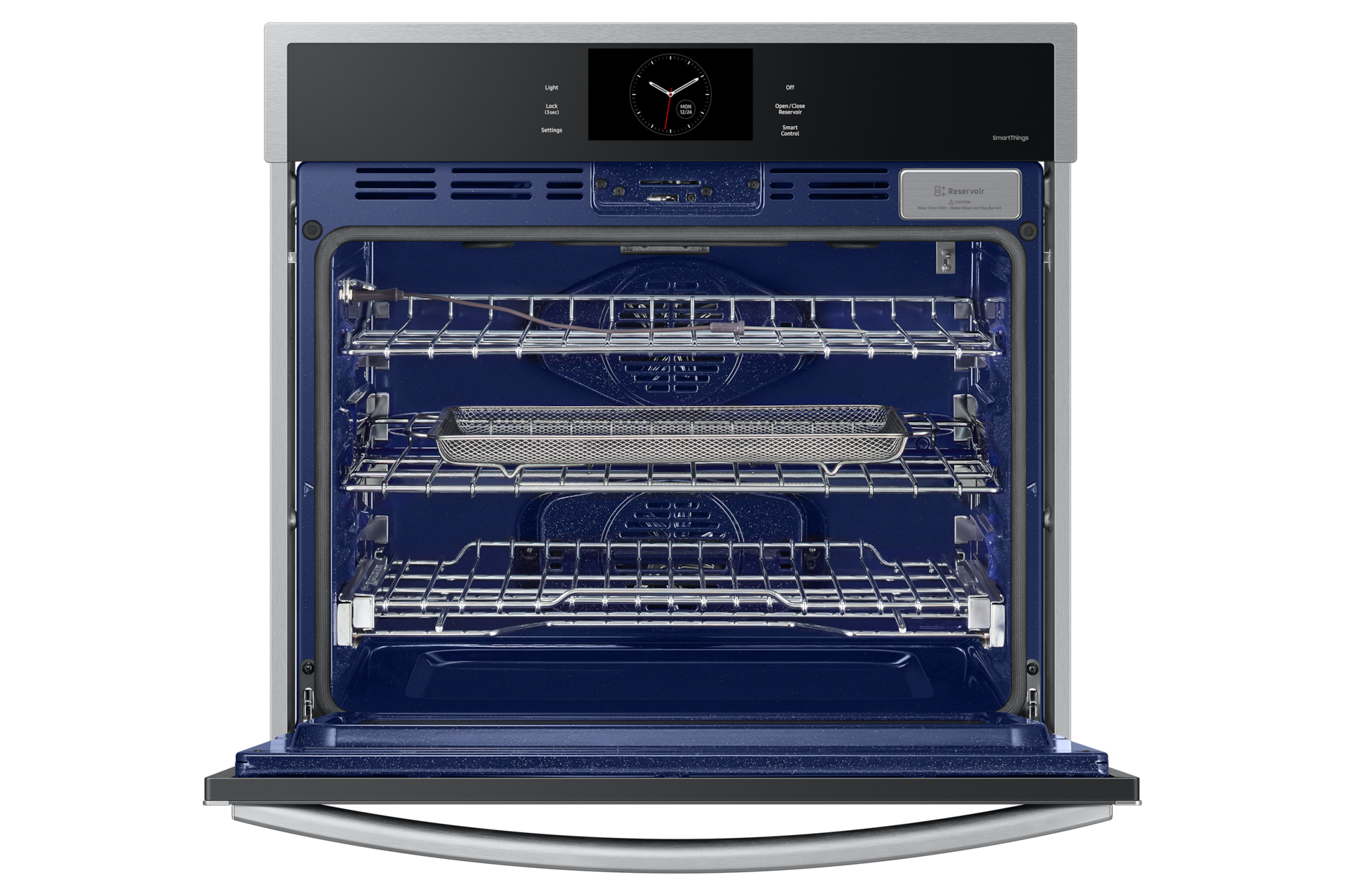 front-open-rack-with-ari-fry-tray Silver