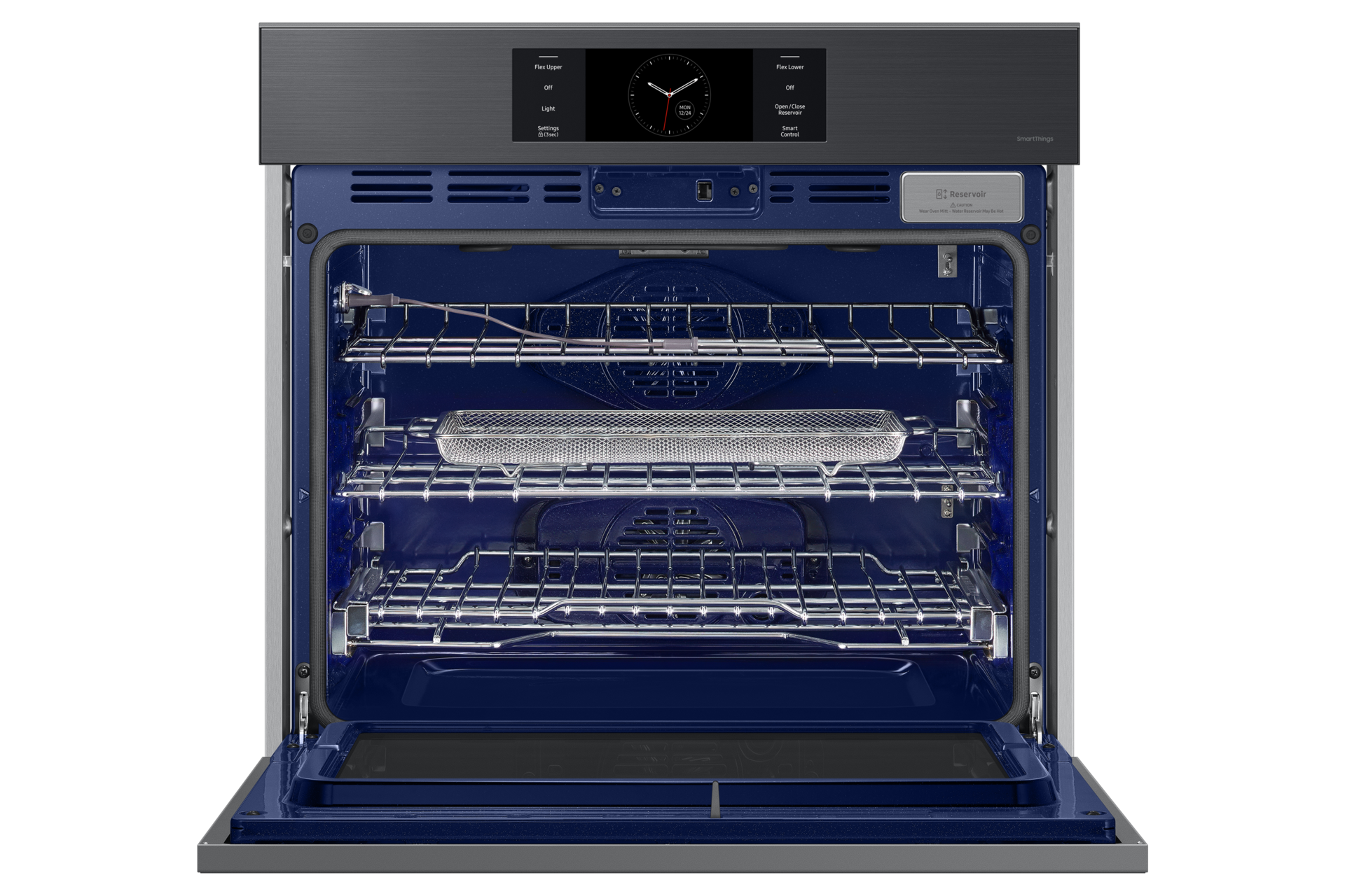 front-open-rack-with-ari-fry-tray Black