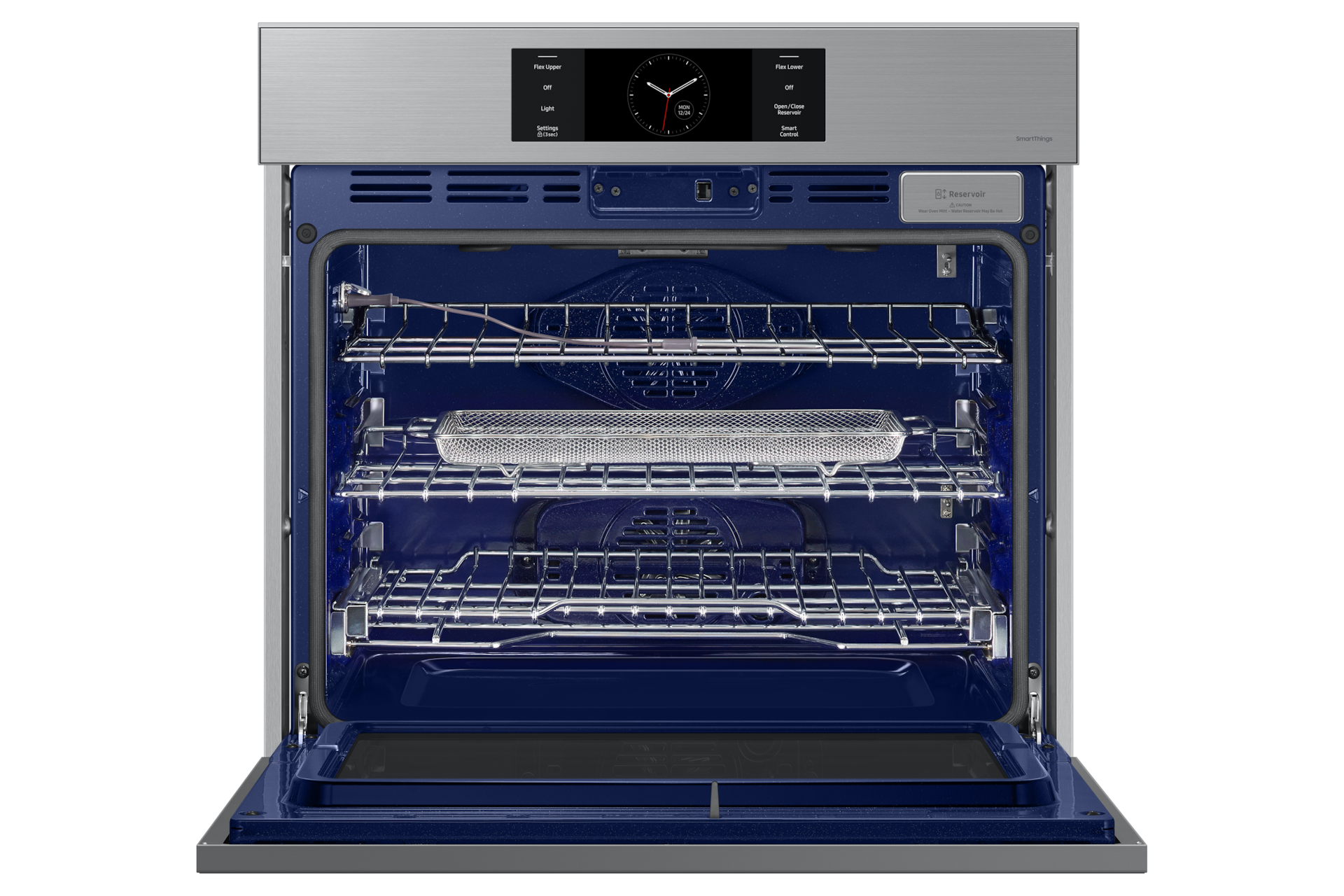 front-open-rack-with-ari-fry-tray Silver