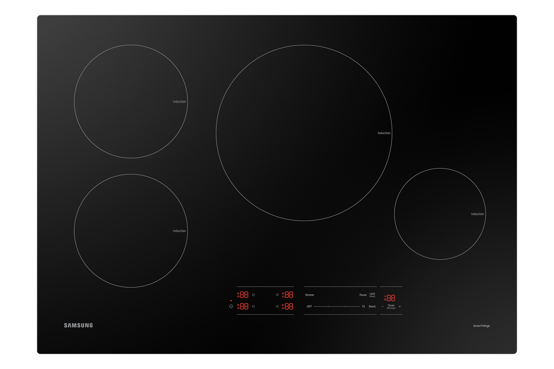 Image of Samsung 30&rdquo; 4-Element Smart Induction Cooktop with Digital Touch Controls