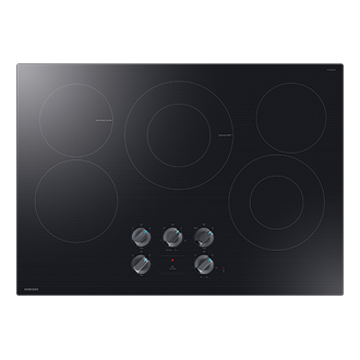 30inch E-Star Radient Cooktop 6Series with Illuminated Knobs Front2 Black 