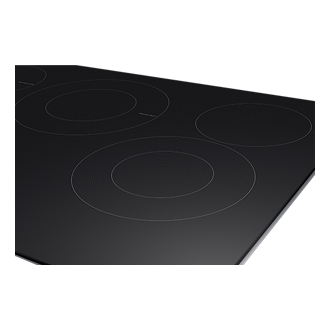 30inch E-Star Radient Cooktop 6Series with Illuminated Knobs Rapid-Boil Black 