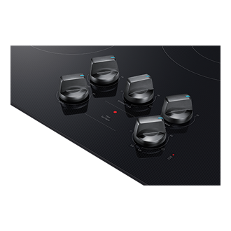 30inch E-Star Radient Cooktop 6Series with Illuminated Knobs Display Black 