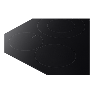 30inch E-Star Radient Cooktop 6Series with Illuminated Knobs Sync-Control-Burner Black 