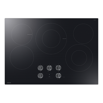 30inch E-Star Radient Cooktop 6Series with Illuminated Knobs Front Black 