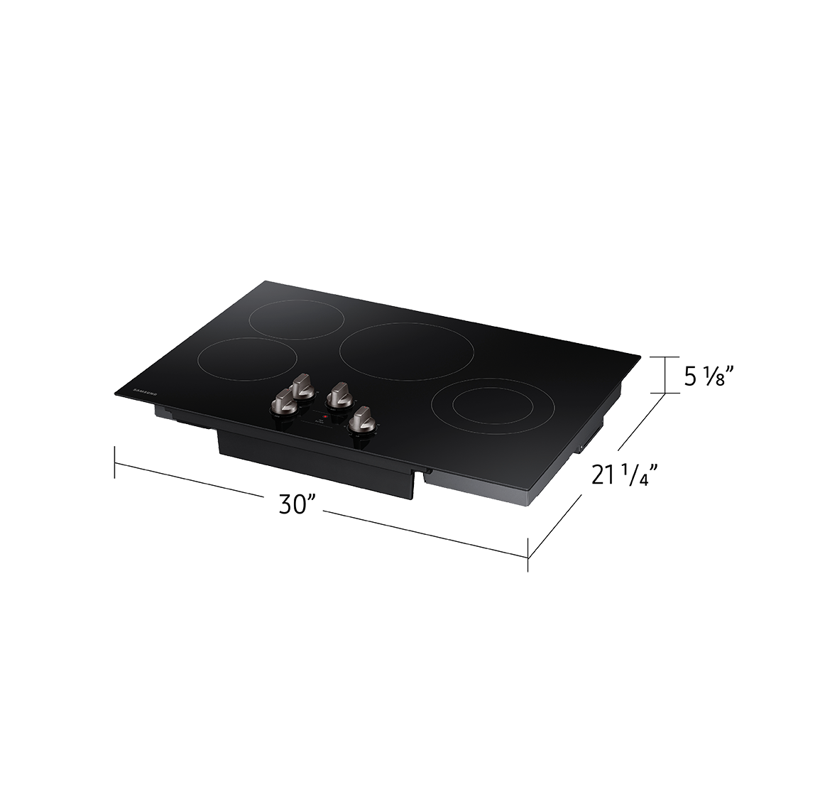 30" 4-Element Electric Cooktop with Knob Controls | Samsung Canada