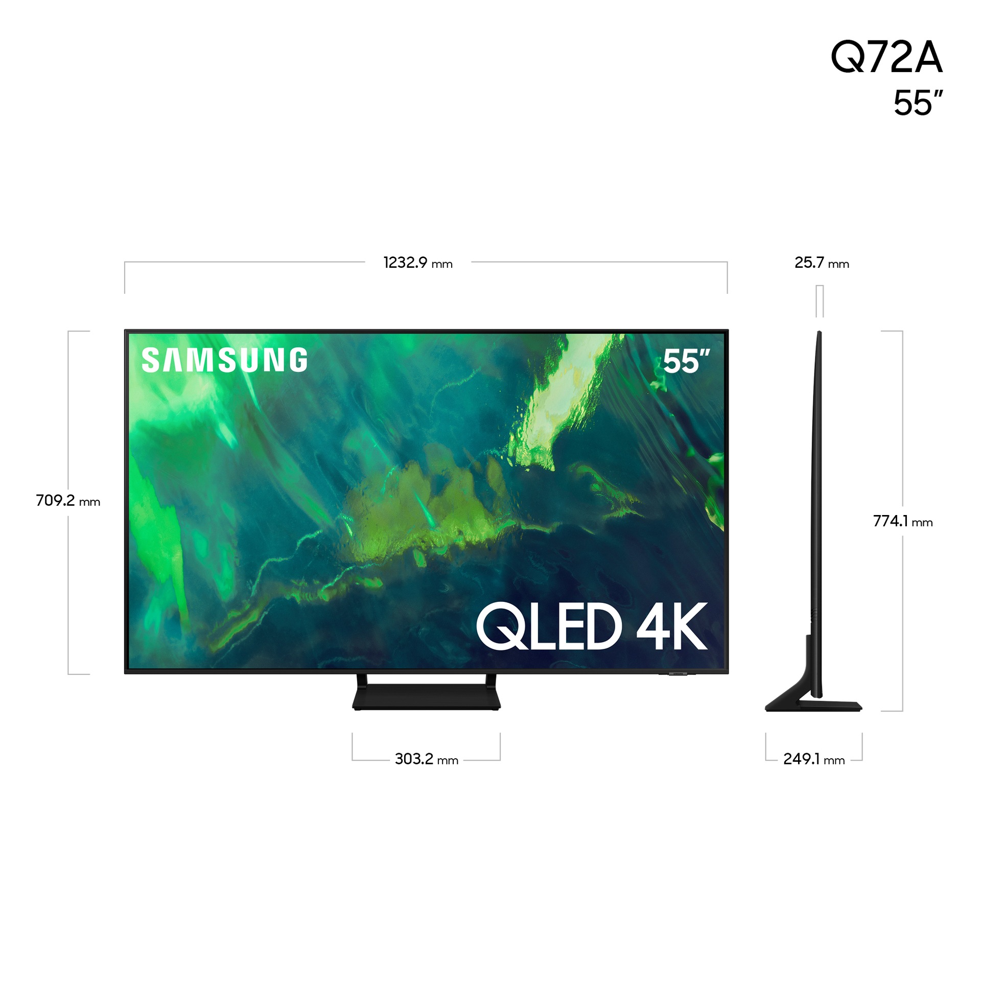 55" QLED 4K Smart TV Q72A