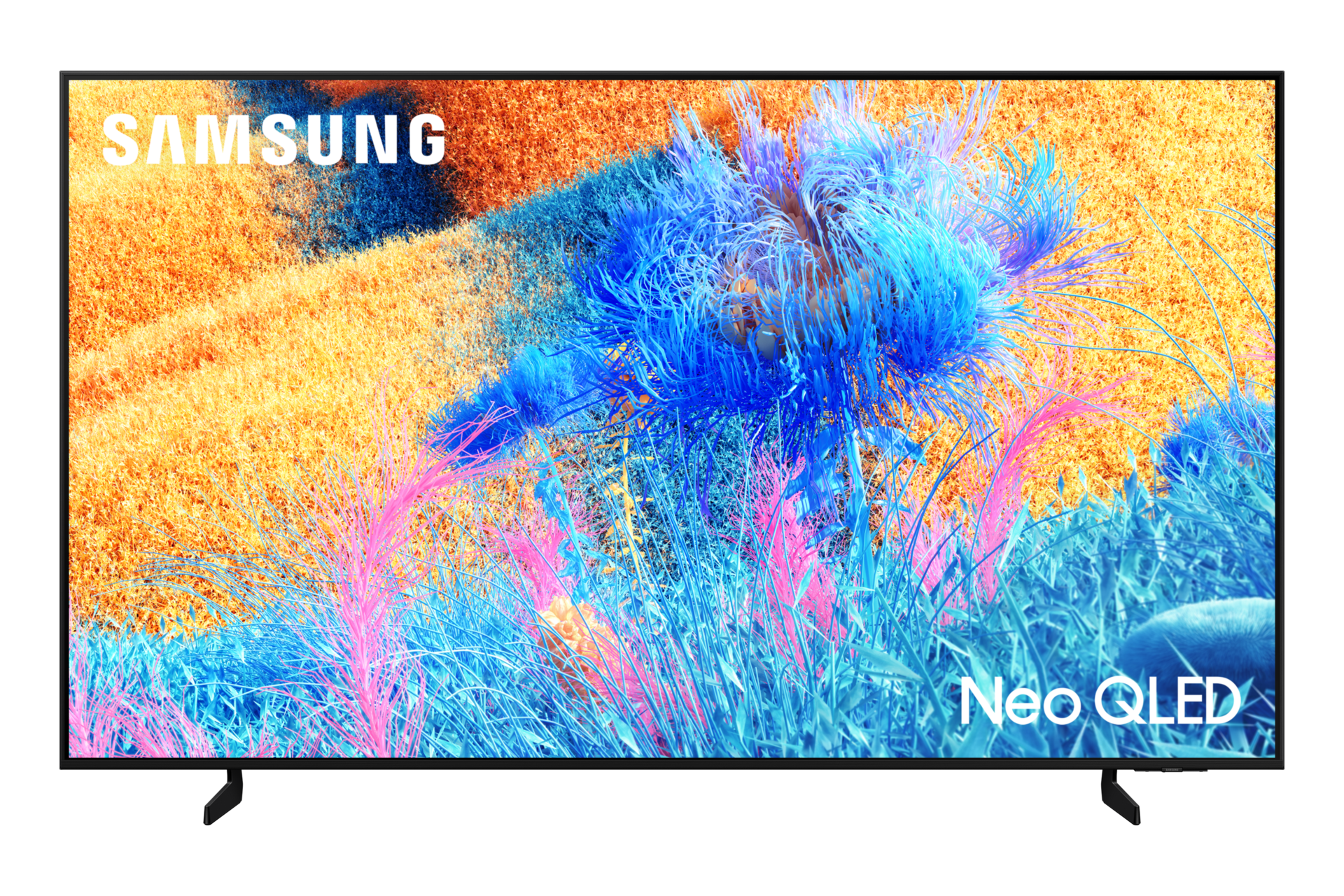 {size}" Neo QLED QN60F 4K Samsung Vision AI Smart TV (2025) Front2 Black 